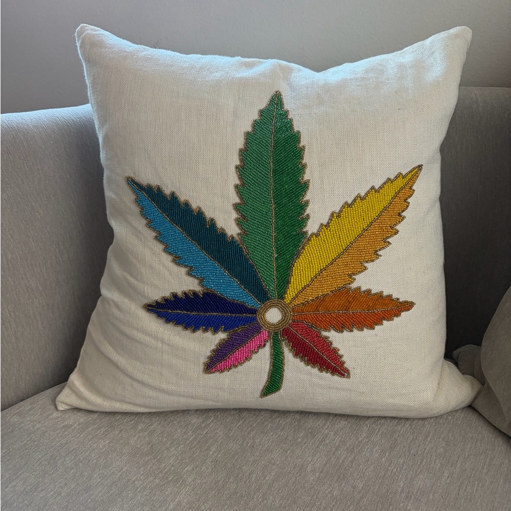 Jonathan Adler Sinsemilla Beaded Pillow